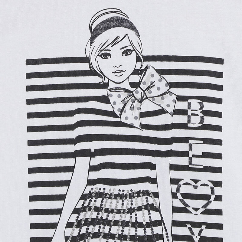 Printed Short-sleeve T-shirt White image number null